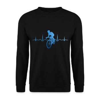 Vélo de route Hommes Vélo de route Femmes - Sweat-shirt Unisexe - noir - Devant - Alina (178cm) & Michal (187cm)