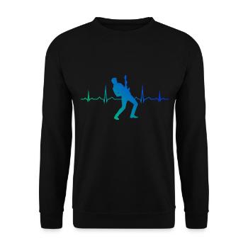 Guitare électrique guitare électronique Jeu de guitare électrique - Sweat-shirt Unisexe - noir - Devant - Alina (178cm) & Michal (187cm)