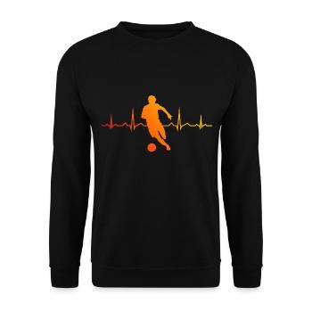 Football Football Football Football Game Soccer - Unisex Sweatshirt - black - Front - Alina (178cm) & Michal (187cm)