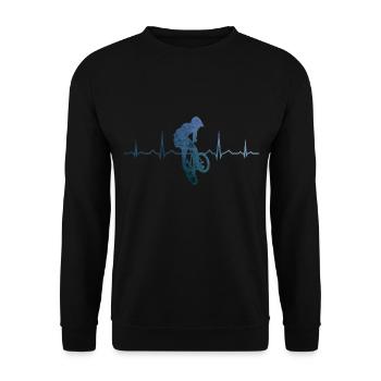 Herren Radfahren Damen bmx jungen Bike bmx - Unisex Pullover - Schwarz - Vorne - Alina (178cm) & Michal (187cm)