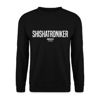 NONNATIVES SHISHATRONIKER - Unisex Pullover - Schwarz - Vorne - Alina (178cm) & Michal (187cm)