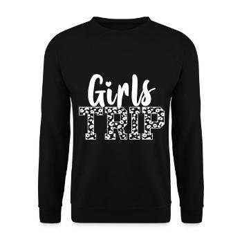 Filles Week-end Femmes Filles Voyage - Sweat-shirt Unisexe - noir - Devant - Alina (178cm) & Michal (187cm)