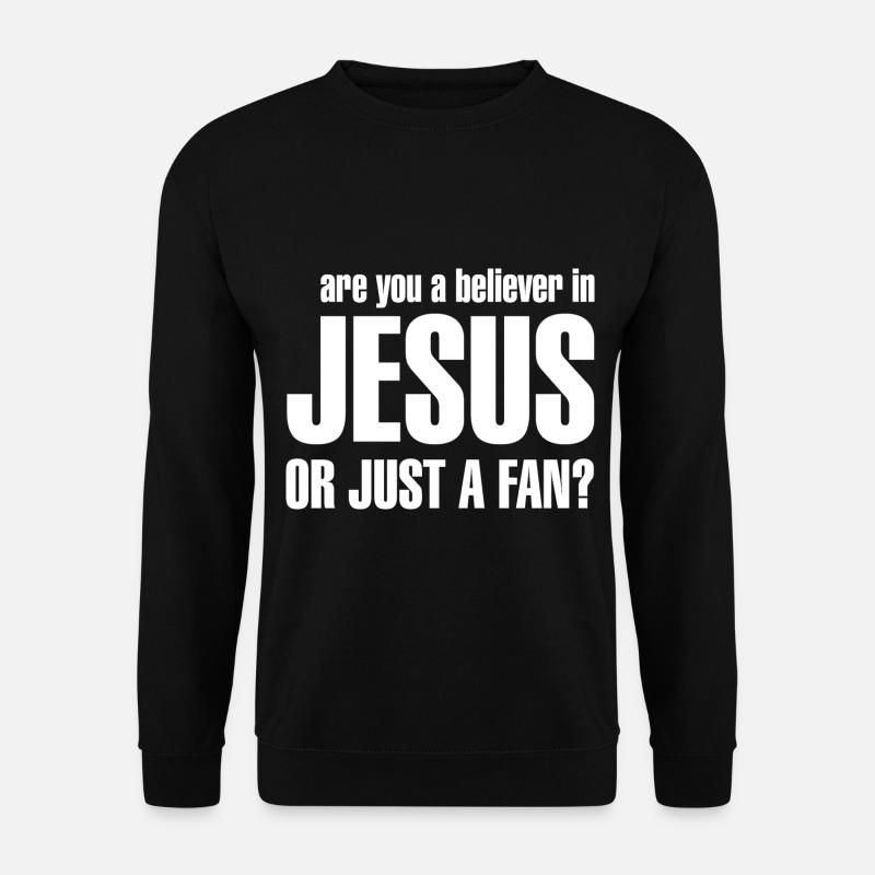 Jesus fan - Unisex Sweatshirt - black
