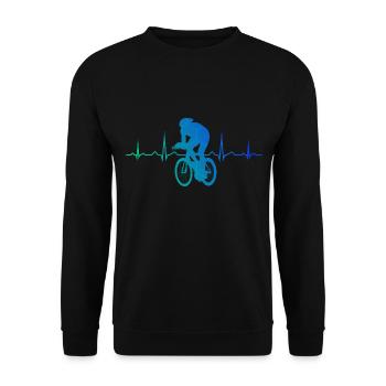 Vélo de route vélo de route pour hommes vélo de course vélo de route - Sweat-shirt Unisexe - noir - Devant - Alina (178cm) & Michal (187cm)
