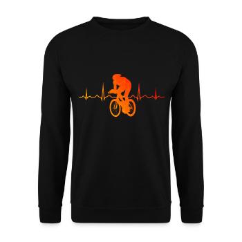 Vélo de route vélo de route vélo de course pour hommes - Sweat-shirt Unisexe - noir - Devant - Alina (178cm) & Michal (187cm)