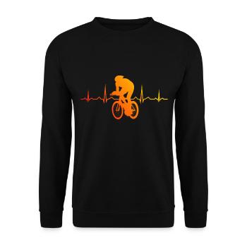 Rennradfahren Damen Rennradfahrer Roadbike - Unisex Pullover - Schwarz - Vorne - Alina (178cm) & Michal (187cm)