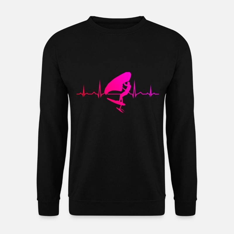 wingsurfen wingsurf Damen wingfoil hydrofoil - Unisex Pullover - Schwarz