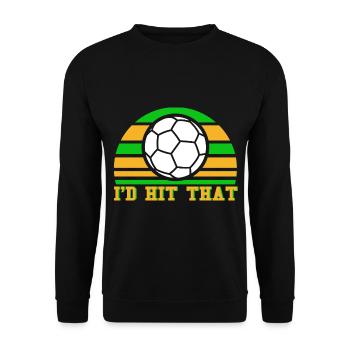 Fan de football gaélique Équipe d’Irlande - Sweat-shirt Unisexe - noir - Devant - Alina (178cm) & Michal (187cm)