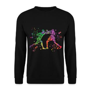 Boxing Fighter Enfants Boxer de match de boxe - Sweat-shirt Unisexe - noir - Devant - Alina (178cm) & Michal (187cm)