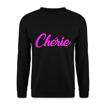 Chérie - Sweat-shirt Unisexe - noir - Devant - Alina (178cm) & Michal (187cm)