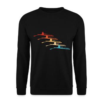 Aviron Femmes Aviron Hommes - Sweat-shirt Unisexe - noir - Devant - Alina (178cm) & Michal (187cm)