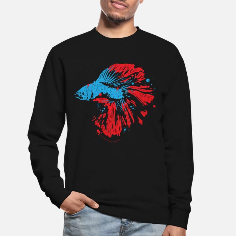 Betta Splenden's Graffiti Siamese Fighting Fish Unisex Sweatshirt