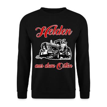Helden aus dem Osten - Unisex Pullover - Schwarz - Vorne - Alina (178cm) & Michal (187cm)