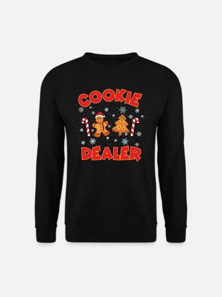 Weihnachtsplätzchen-Händler - Unisex Pullover - Schwarz