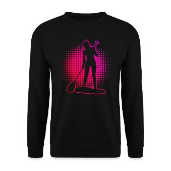Standup Paddle Sup Femme Standup Paddle - Sweat-shirt Unisexe - noir - Devant - Alina (178cm) & Michal (187cm)