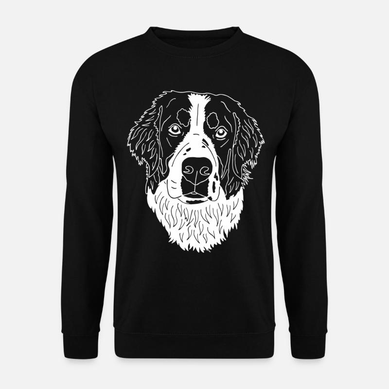 Bernersennen Hund - Unisex Pullover - Schwarz