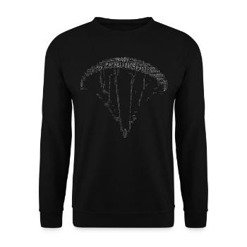 Parapente, parapente, parapente, parapente - Sweat-shirt Unisexe - noir - Devant - Alina (178cm) & Michal (187cm)