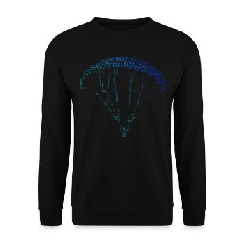 Women's Men's Paragliding Paragliding Paraglider - Unisex Sweatshirt - black - Front - Alina (178cm) & Michal (187cm)