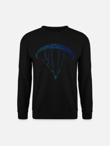 Damen Herren Paragleiten Gleitschirm Paraglider - Unisex Pullover - Schwarz