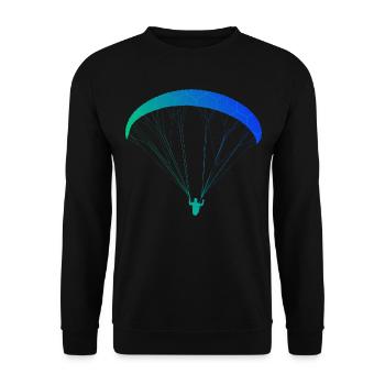 Paragliding Paragleiten Paraglider Paragleiter - Unisex Sweatshirt - black - Front - Alina (178cm) & Michal (187cm)