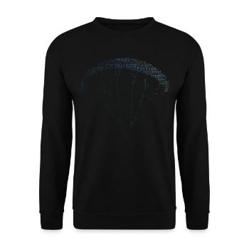 Paragliding Men's Paragliding - Unisex Sweatshirt - black - Front - Alina (178cm) & Michal (187cm)