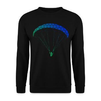 Paragliding Women Paragliding Men Paragliding - Unisex Sweatshirt - black - Front - Alina (178cm) & Michal (187cm)