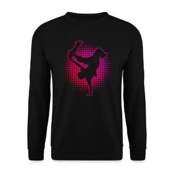 Skateboard Homme Femmes Skateboarder Skateboarder - Sweat-shirt Unisexe - noir - Devant - Alina (178cm) & Michal (187cm)