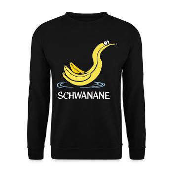 Schwanane - Unisex Pullover - Schwarz - Vorne - Alina (178cm) & Michal (187cm)