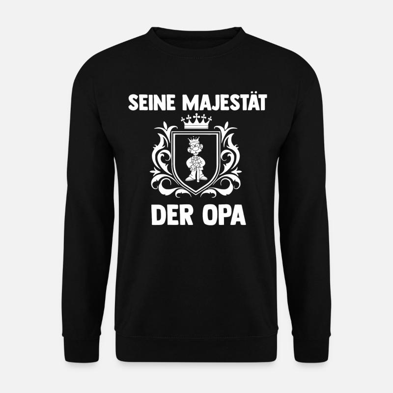 Seine Majestät der Opa - Unisex Pullover - Schwarz