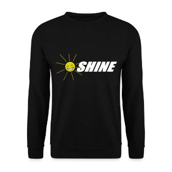 SUNSHINE lustige Bilder Sonne lustige Sprüche - Unisex Pullover - Schwarz - Vorne - Alina (178cm) & Michal (187cm)