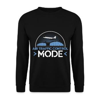 Cadeau d’aéroport de contrôle de la circulation aérienne - Sweat-shirt Unisexe - noir - Devant - Alina (178cm) & Michal (187cm)