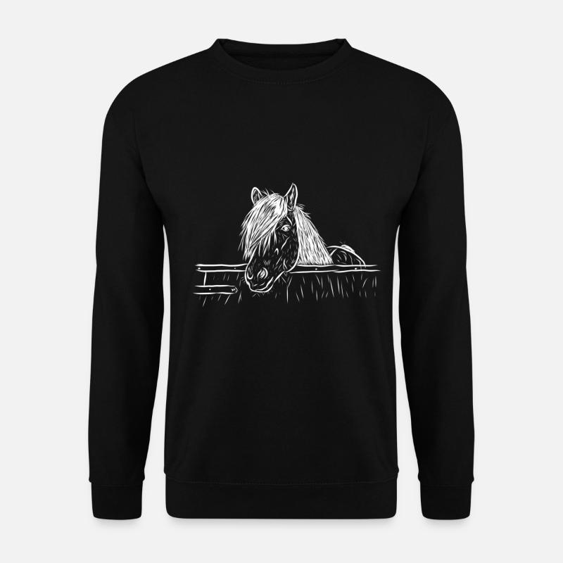 Pferd - Unisex Pullover - Schwarz