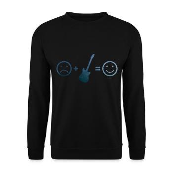 electronic guitar Gitarre Guitar Herren - Unisex Pullover - Schwarz - Vorne - Alina (178cm) & Michal (187cm)