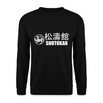 Shotokan Karaté Do Kanji - Sweat-shirt Unisexe - noir - Devant - Alina (178cm) & Michal (187cm)