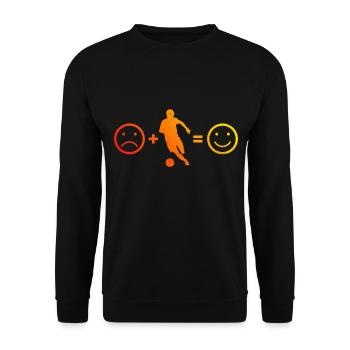 Football Football Football Game Soccer - Unisex Sweatshirt - black - Front - Alina (178cm) & Michal (187cm)