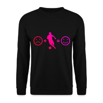 Football Masculin Football Football Jeu Football - Sweat-shirt Unisexe - noir - Devant - Alina (178cm) & Michal (187cm)
