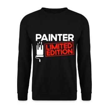 Gewerbetreibender Bautenmaler Dekorateur Geschenk - Unisex Pullover - Schwarz - Vorne - Alina (178cm) & Michal (187cm)