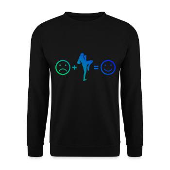 Boxe Thaï Femmes Boxe Thaï Muay Thaï Boxeur Thaï - Sweat-shirt Unisexe - noir - Devant - Alina (178cm) & Michal (187cm)