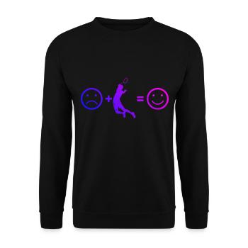 Men's Badminton Player Women's Badminton Badminton - Unisex Sweatshirt - black - Front - Alina (178cm) & Michal (187cm)