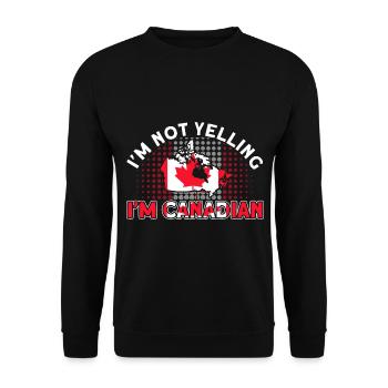 Drapeau canadien Cadeau racines canadiennes - Sweat-shirt Unisexe - noir - Devant - Alina (178cm) & Michal (187cm)