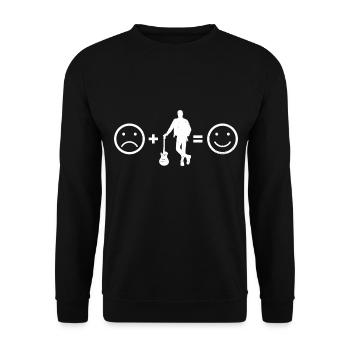 electronic guitar acoustic guitar guitar playing - Unisex Sweatshirt - black - Front - Alina (178cm) & Michal (187cm)
