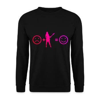 guitare guitare classique guitariste guitare - Sweat-shirt Unisexe - noir - Devant - Alina (178cm) & Michal (187cm)