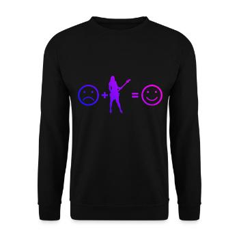 Egitarre electric guitar guitar acoustic guitar - Unisex Sweatshirt - black - Front - Alina (178cm) & Michal (187cm)