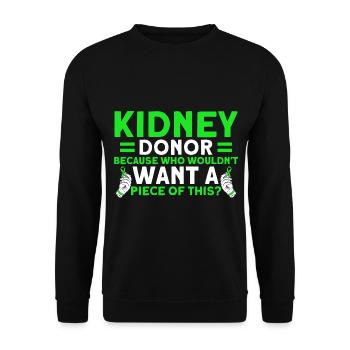 Operation Transplantiert Organtransplantation - Unisex Pullover - Schwarz - Vorne - Alina (178cm) & Michal (187cm)
