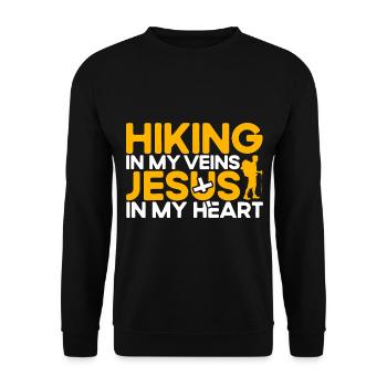 Randonnée à l’extérieur de Gift - Sweat-shirt Unisexe - noir - Devant - Alina (178cm) & Michal (187cm)