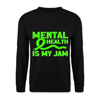 Sensibilisation à la santé mentale Grüne Schlei - Sweat-shirt Unisexe - noir - Devant - Alina (178cm) & Michal (187cm)