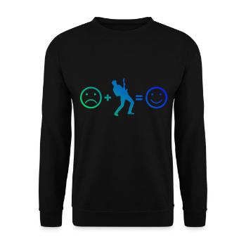 Guitariste acoustique féminine - Sweat-shirt Unisexe - noir - Devant - Alina (178cm) & Michal (187cm)