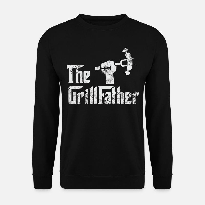 the grillfather grilling retro - Unisex Sweatshirt - black