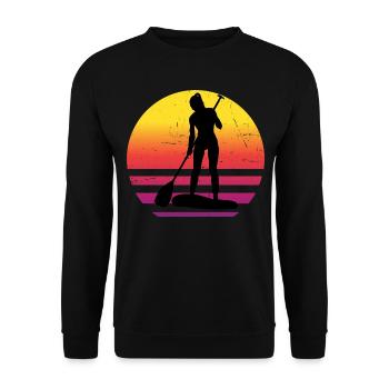 Standup Paddling Damen Standup Paddleboard - Unisex Pullover - Schwarz - Vorne - Alina (178cm) & Michal (187cm)