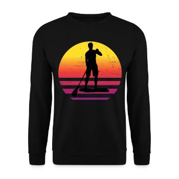 Stand up Paddling Board Sup Men's Standup Paddle - Unisex Sweatshirt - black - Front - Alina (178cm) & Michal (187cm)